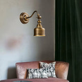 Koperen Wandlamp – Vintage LED Sconce met Helder Glas E14