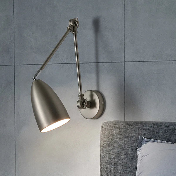 Nordic LED Wandlamp met Lange Arm – Minimalistische Bedlamp Loft