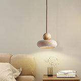 Travertin LED Hanglamp – Japanse Stijl Steen Pendant Light