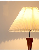 Chinese Walnootkleur Vloerlamp Hout – Moderne LED Lamp voor Woonkamer