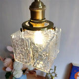 Japanse Vintage Glazen Hanglamp Brass LED Voor Slaapkamer & Eettafel