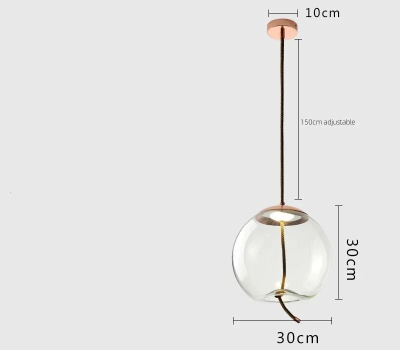 Moderne LED glazen hanglamp – kroonluchter voor woonkamer & keuken