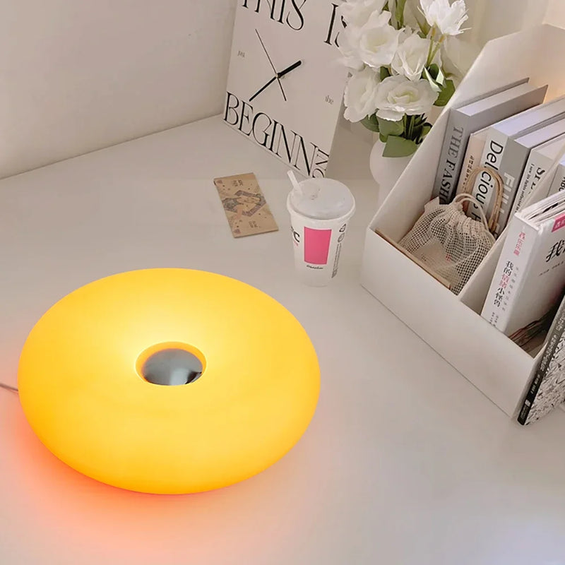 Bauhaus Tafellamp LED USB – Bedlamp Donut Design Nachtlamp