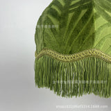 Handgemaakte Stoffen Lampenkap met Kwast – Vintage & Europees Design