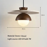 Deense Creatieve LED Hanglamp Walnoothout Voor Slaapkamer & Woonkamer