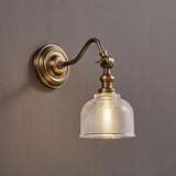 Koperen Wandlamp – Vintage LED Sconce met Helder Glas E14