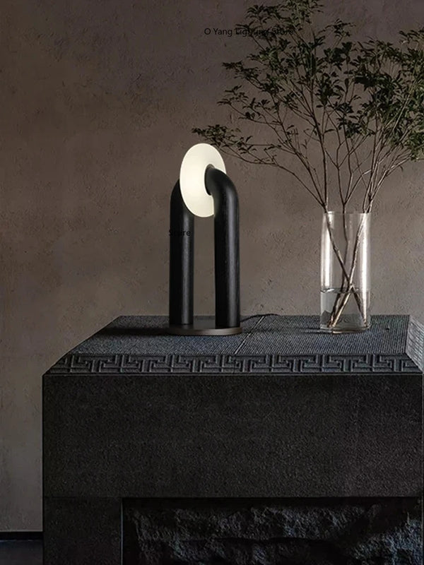 Moderne Houten Tafellamp LED – Dimbaar met Touch Bediening