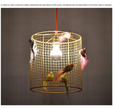 Nordic LED Birdcage Hanglamp Goud – Art Deco Restaurant & Woonkamer