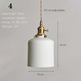 Japanse Keramische Hanglamp – Scandinavische Witte Plafondlamp E27
