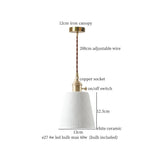 Hanglamp LED Keramiek Wit 4W Nordic Voor Keuken, Woonkamer & Café