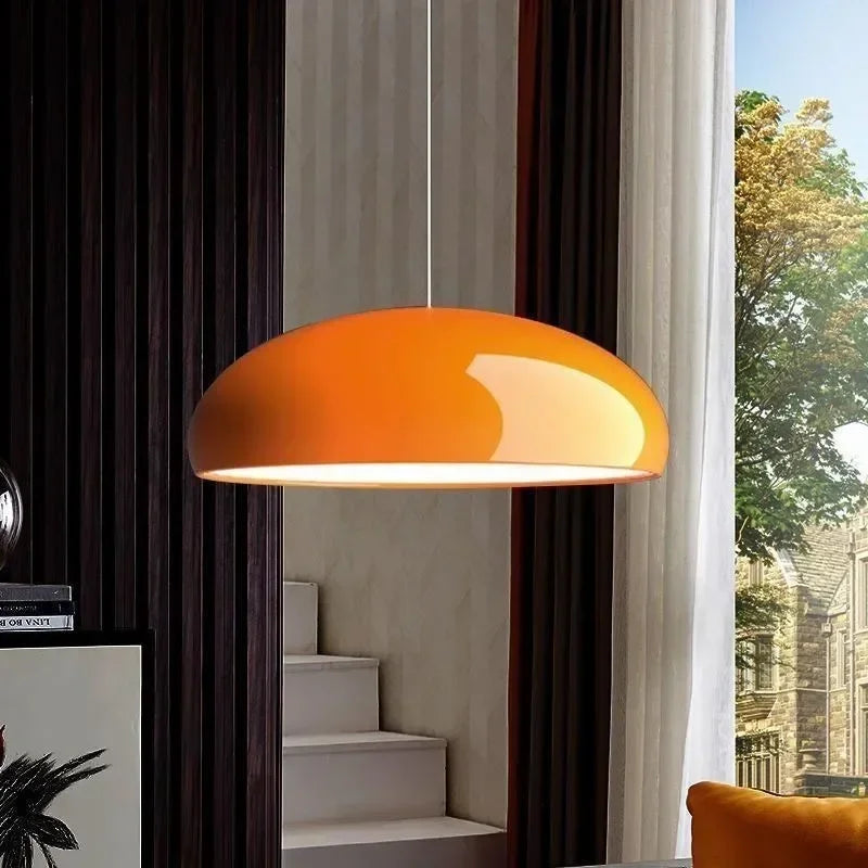 Nordic LED Hanglamp Rond Aluminium Zwart Wit Rood Groen Oranje
