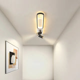 Moderne LED Plafondlamp met Spot – Zwart/Wit/Goud Dimbaar