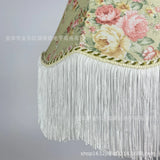 Handgemaakte Stoffen Lampenkap met Kwast – Vintage & Europees Design
