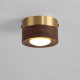 Houten Plafondlamp Walnoot/Essen – LED Spot Ø3-5m² Modern