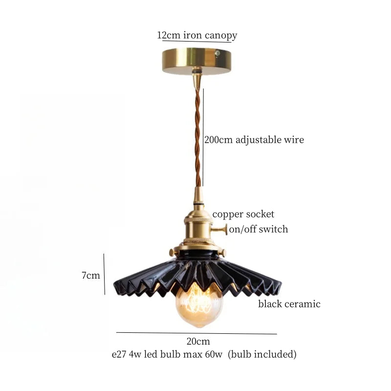 Hanglamp LED Keramiek Wit 4W Nordic Voor Keuken, Woonkamer & Café