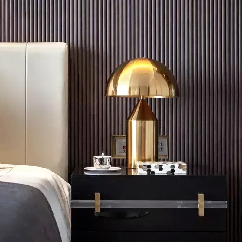 Luxe Moderne Paddestoel LED Tafellamp Nordic E14 Voor Slaapkamer & Studie