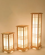 Japanse Houten Vloerlamp – LED Staande Lamp E27 3 Maten