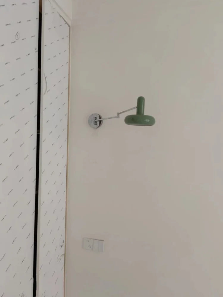 Nordic LED Wandlamp Milky Green – Moderne Wand Sconce met Trekschakelaar