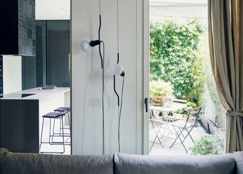 Italiaanse Hanglamp LED Metaal – Verstelbare Hoogte Bedlamp E27