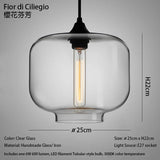 Caren Nordic Hanglamp – Handgemaakt Glas LED Filament Pendant Light