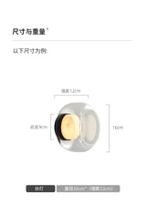 Minimalistische Marmeren Wandlamp – Moderne LED Bedlamp/Grille Design