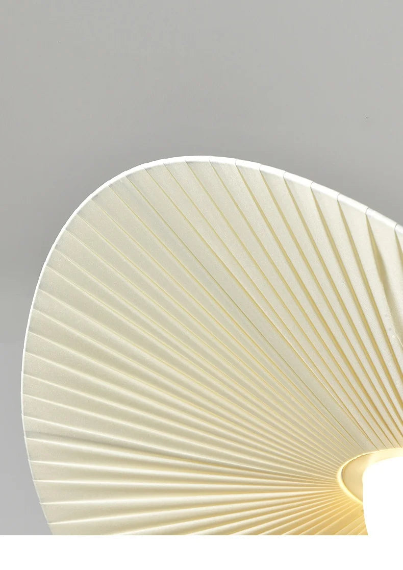 Nordic Beige Stoffen LED Hanglamp – Moderne Dimbare Plafondlamp