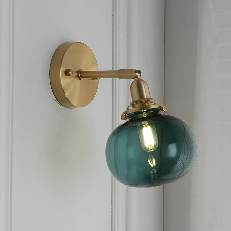 Pull Chain Wandlamp E14 LED Goud Nordic Modern Voor Slaapkamer & Bad