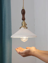 Japanse Keramische Hanglamp – Scandinavische Witte Plafondlamp E27