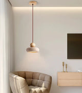 Travertin LED Hanglamp – Japanse Stijl Steen Pendant Light