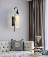 Moderne LED Wandlamp – Glas & Metaal Slaapkamer/Woonkamer Goud/Zwart