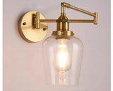 Retro Glazen Wandlamp E27 LED Moderne Leeslamp Met Verstelbare Arm