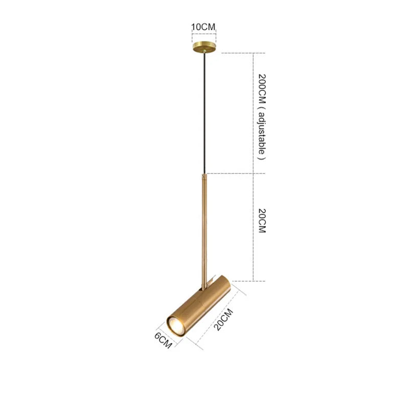 Moderne LED Hanglamp Aluminium Zwart Goud 2-Lichts Voor Woonkamer