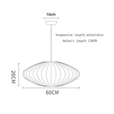LED Hanglamp Zijde Wit Voor Woonkamer & Hotel