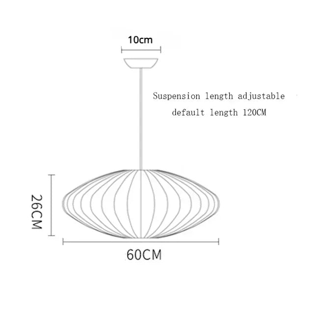 LED Hanglamp Zijde Wit Voor Woonkamer & Hotel
