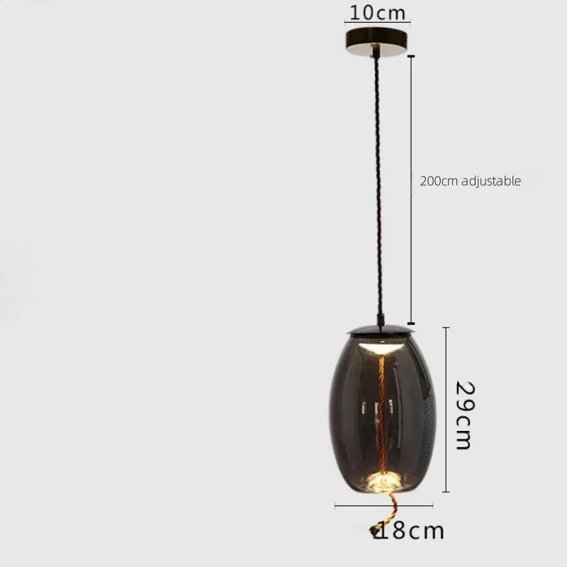 Moderne LED glazen hanglamp – kroonluchter voor woonkamer & keuken
