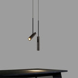 Moderne LED Hanglamp Aluminium Zwart Goud 2-Lichts Voor Woonkamer
