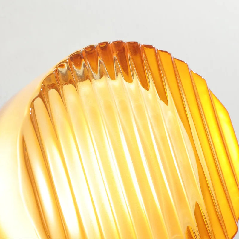 Nordic LED Wandlamp Amber Acryl – Moderne Slaapkamer & Woonkamer