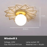 Gouden Plafondlamp – Lotusblad Design LED G9 Ø25/35cm