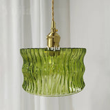 Groene Glazen Hanglamp – Vintage Moderne Plafondlamp E27