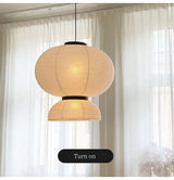 Wabi-Sabi Hanglamp – Japanse Rijstpapier LED Pendel