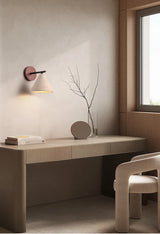 Travertin Wandlamp met E27 Fitting – Natuursteen & Hout Beige