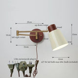 Nordic LED Wandlamp Ivory – Moderne Wandlamp met Trekschakelaar