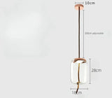 Moderne LED glazen hanglamp – kroonluchter voor woonkamer & keuken