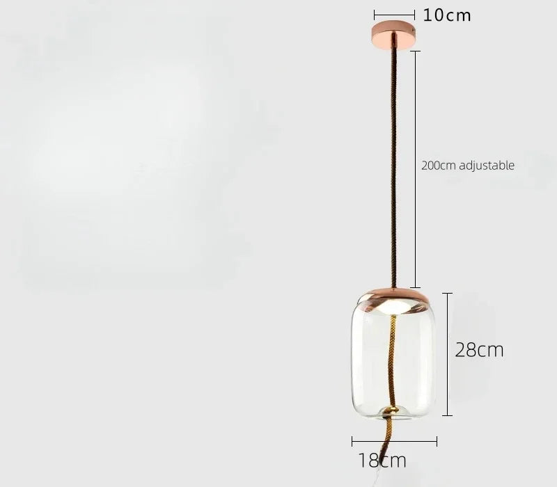 Moderne LED glazen hanglamp – kroonluchter voor woonkamer & keuken