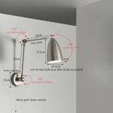 Nordic LED Wandlamp met Lange Arm – Minimalistische Bedlamp Loft