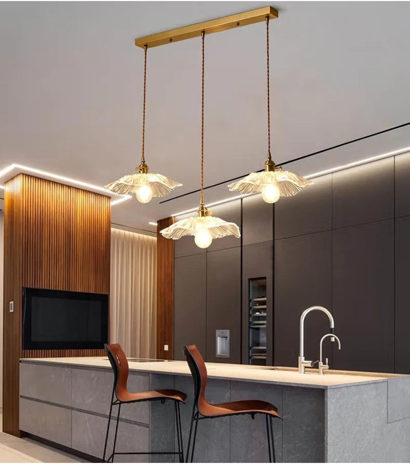 Retro Glazen Hanglamp E27 Voor Woonkamer, Keuken & Eettafel