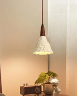 Antieke Hanglamp Resin – Retro Bloemen Design, E27, Franse Stijl