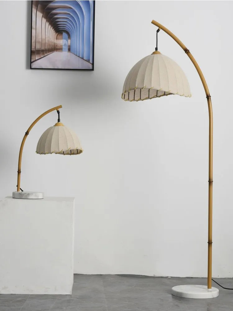 Wabi-Sabi LED Vloerlamp – Scandinavisch Minimalisme & Japans Design voor een Rustgevende Sfeer