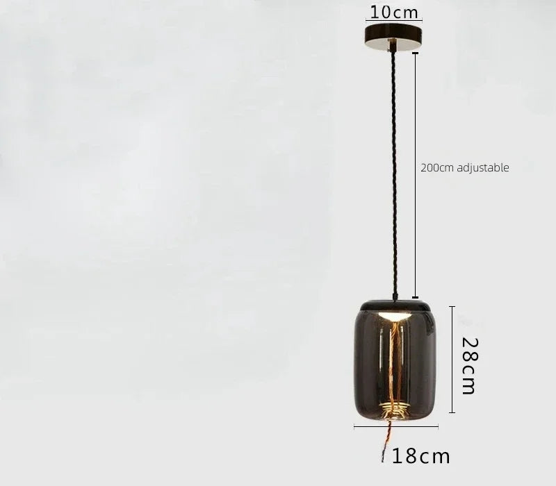 Moderne LED glazen hanglamp – kroonluchter voor woonkamer & keuken