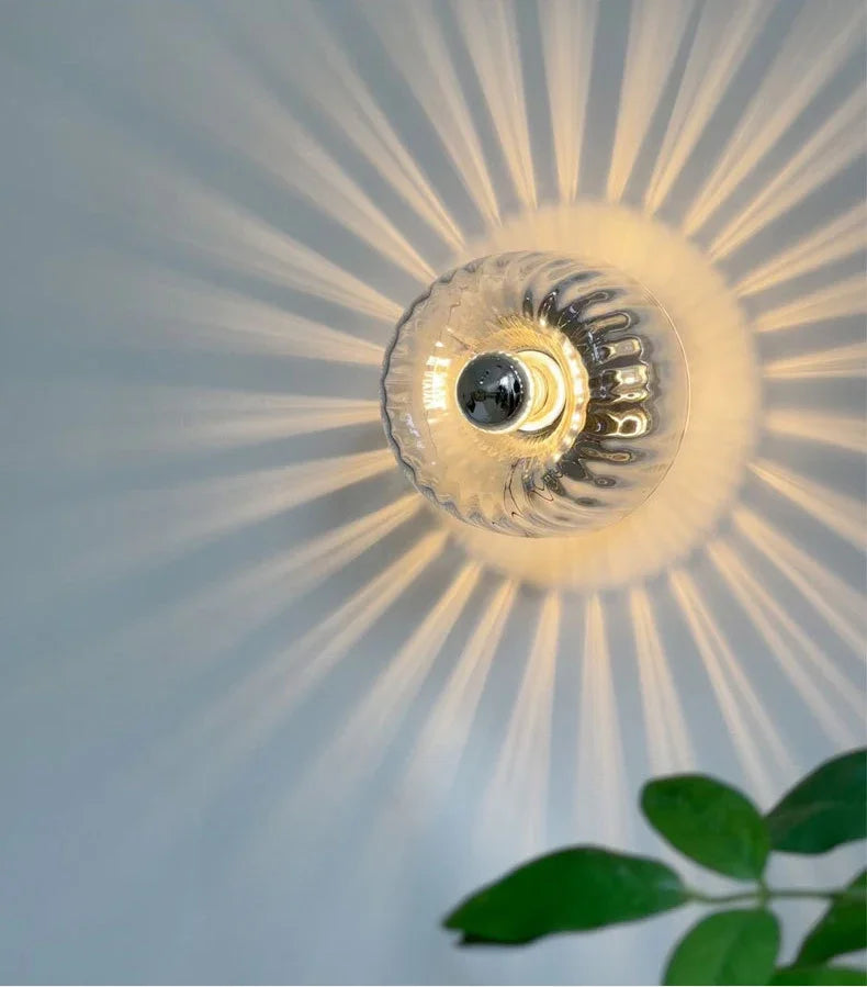 Nordic Wandlamp Glas LED Bauhaus Design – Goud/Zilver